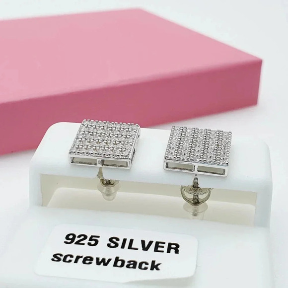 - "925 Sterling Silver Cubic Zirconia Earrings, U19254522 - Picture 11 of 11